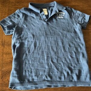 ABERCROMBIE KIDS EUC Blue Short Sleeved Golf Sweater Boys Size 15-16